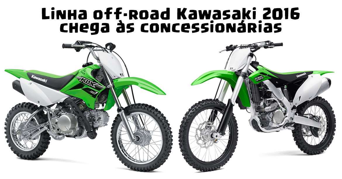 Linha off-road Kawasaki 2016 chega às concessionárias